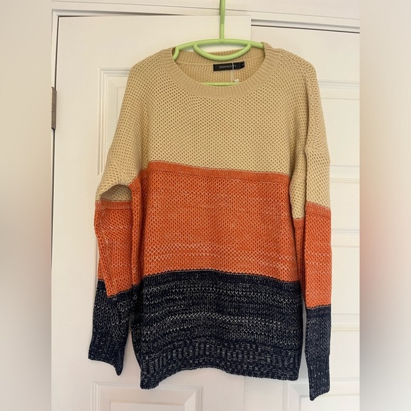 NEW Merokeety colorblock sweater size Xl nwt - Picture 1 of 5